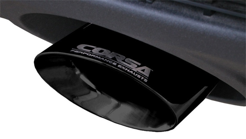 Corsa 2.5" Dual Rear Exit Sport Black Tip Exhaust for 10-15 Camaro SS 6.2L
