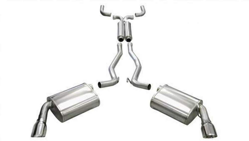 Corsa 2.5" Dual Rear Exit Sport Exhaust for 10-15 Camaro RS