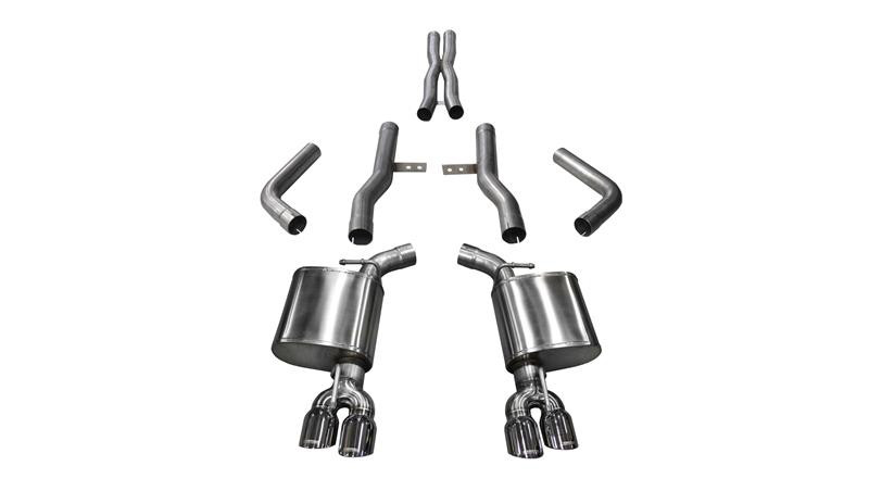 Corsa 2.75" Dual Rear Exit Xtreme Exaust for 15-19 Challenger SRT