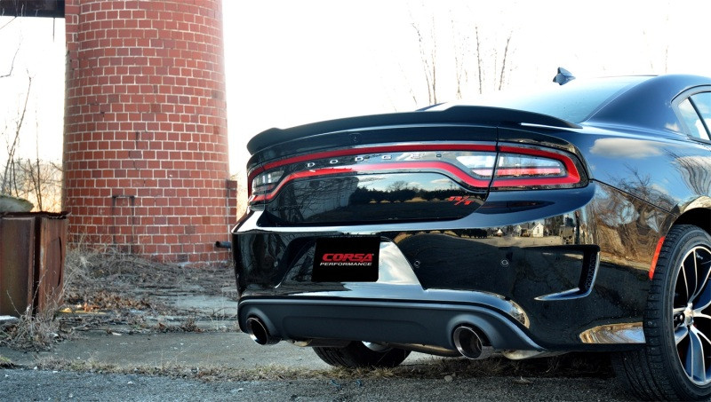 Corsa 2.75" Dual Rear Exit Sport Exhaust for 15-19 Charger SRT