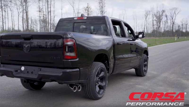 Corsa 3" Side Exit Sport Exhaust for 2019 Ram 1500 V8 - 21036