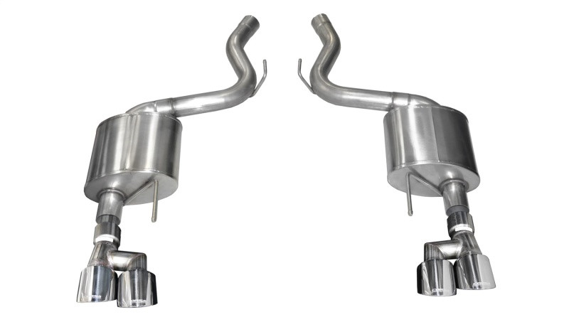 Corsa 3" Dual Rear Exit Touring Axleback Exhaust for 18-19 Mustang GT