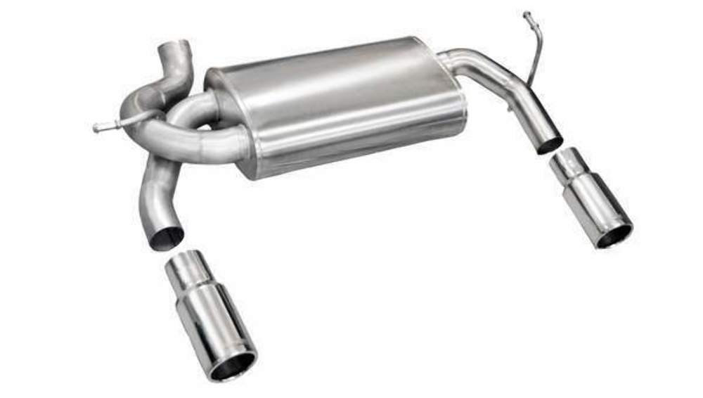Corsa 2.5" Dual Rear Exit Sport Axleback Exhaust for 07-18 Wrangler JK