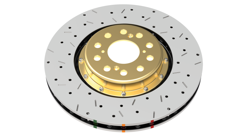 DBA 5000 Series Drilled & Slotted Front Rotor Discs for 12+ GTR w/ Brembo Hats