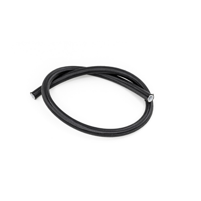 DeatschWerks 6AN Black Nylon Braided PTFE Hose - 3 Feet - 6-02-0864-3