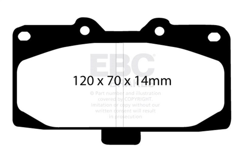 EBC Green Stuff Front Brake Pads for 98-03 Nissan Skyline R34 2.5L GT - DP21200