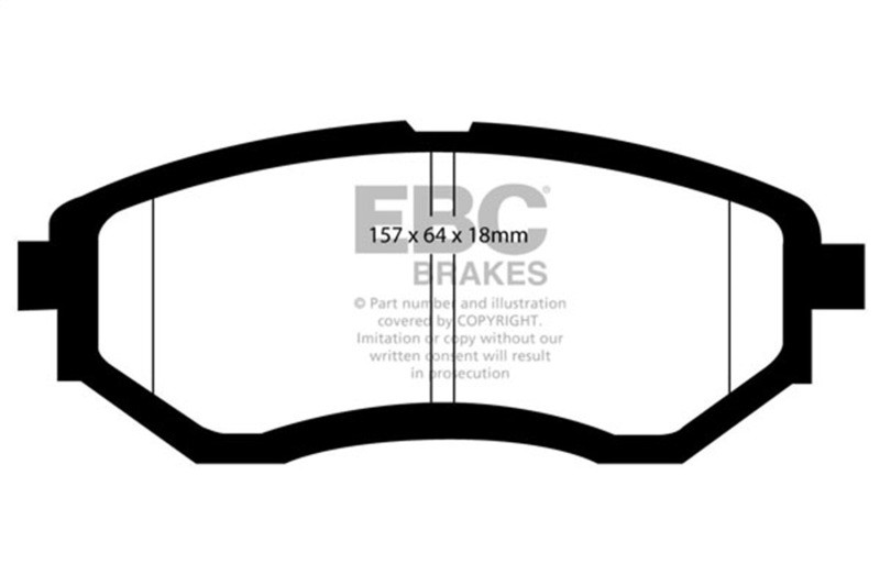 EBC Green Stuff Front Brake Pads for 13+ Subaru Forester 2.0L Turbo - DP21583