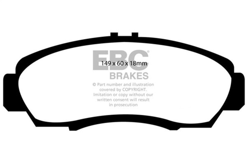 EBC Green Stuff Front Brake Pads for 01-03 Acura CL 3.2L - DP21610