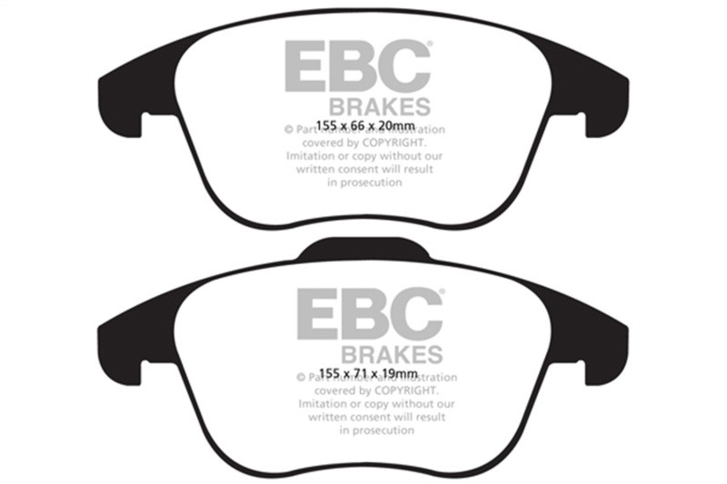 EBC Green Stuff Front Brake Pads for 15+ Audi Q3 2.0L Turbo - DP21997