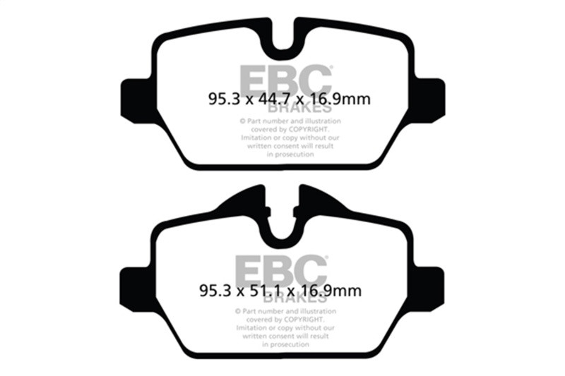 EBC Green Stuff Rear Brake Pads for 10+ Mini Cooper Countryman 1.6 - DP22102