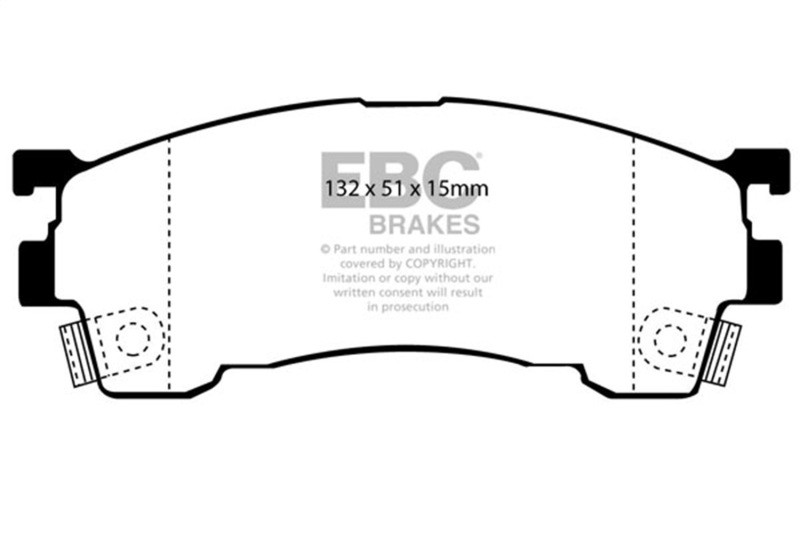 EBC Green Stuff Front Brake Pads for 93-97 Ford Probe 2.0 16v - DP2971