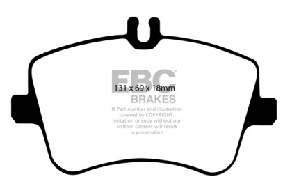 EBC  Redstuff Front Brake Pads for 02-05 Mercedes C230 (W203) 1.8 Supercharged