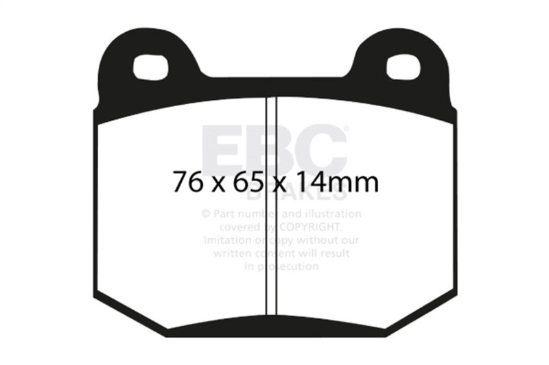 EBC Red Stuff Rear Brake Pads for 99-03 Mitsubishi Evolution Evo 2.0L - DP31538C