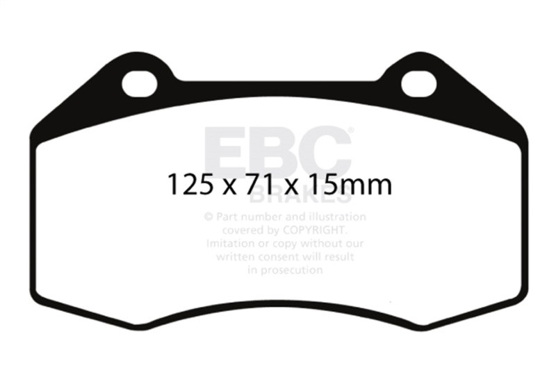 EBC Red Stuff Front Brake Pads for 07-08 Chevy Cobalt SS Supercharged 2.0L
