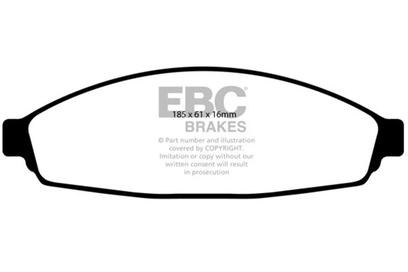 EBC Red Stuff Front Brake Pads for 03-08 Ford Crown Victoria 4.6L - DP31676C