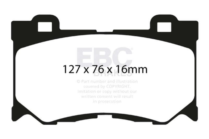 EBC Red Stuff Front Brake Pads for 08-13 Infiniti FX50 5.0L Sport - DP31823C