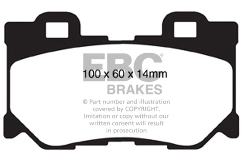 EBC Red Stuff Rear Brake Pads for 08-13 Infiniti FX50 5.0L Sport - DP31824C
