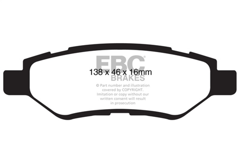 EBC Red Stuff Rear Brake Pads for 08-13 Cadillac CTS 3.0L - DP31829C