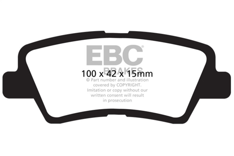 EBC Red Stuff Rear Brake Pads for 2012 Hyundai Elantra 1.8 - DP31875C