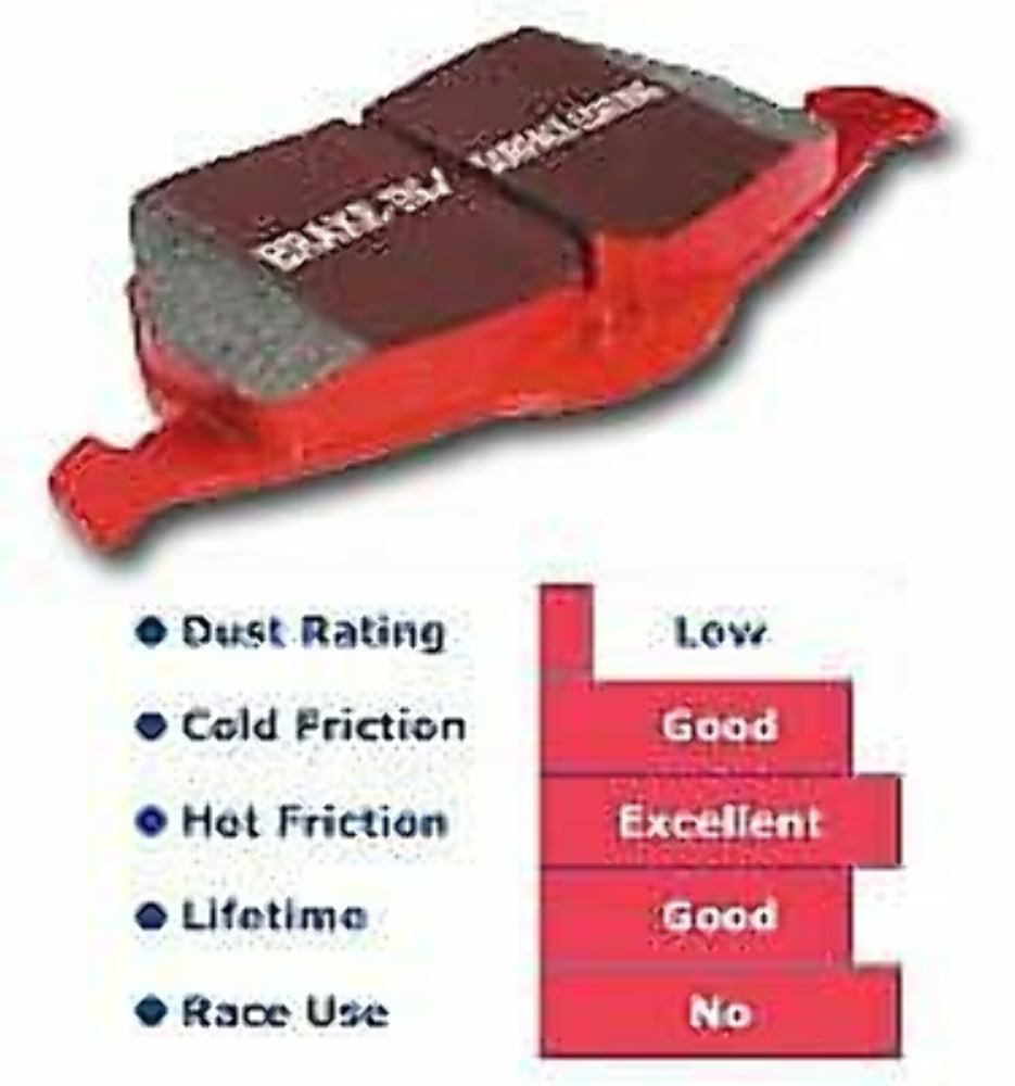 EBC Red Stuff Rear Brake Pads for 88-90 Saab 900 2.0L - DP3635C