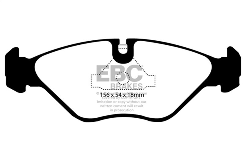 EBC Red Stuff Front Brake Pads for 90-98 Saab 9000 2.0L - DP3751C