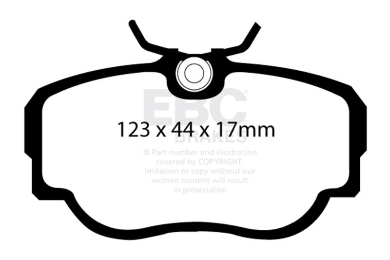 EBC Red Stuff Front Brake Pads for 83-85 BMW 318 1.8L E30 - DP3779C