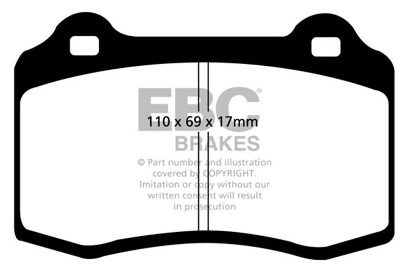 EBC Yellow Stuff Front Brake Pads for 92-00 Dodge Viper 8.0L - DP41031R