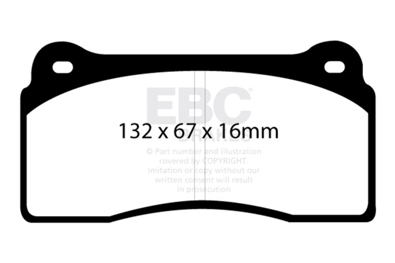 EBC Yellow Stuff Front Brake Pads for 99-03 Aston Martin DB7 5.9L - DP41110R