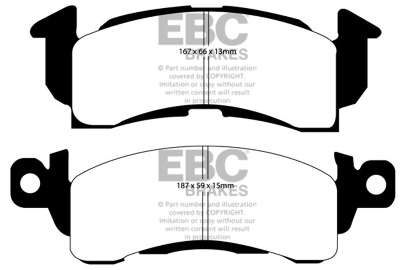 EBC Yellow Stuff Front Brake Pads for 73-74 Buick Apollo 4.1L - DP41145R