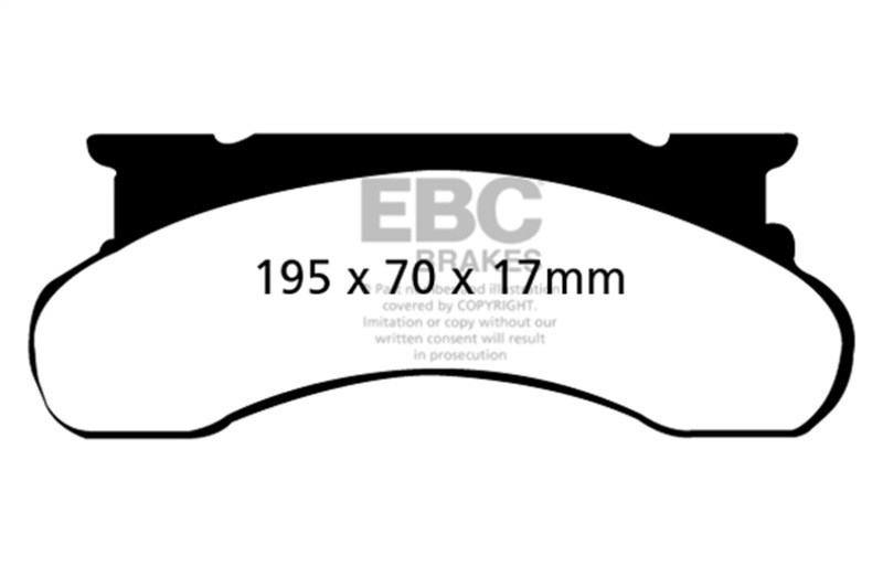 EBC Yellow Stuff Front Brake Pads for 77-91 Ford Econoline E250 4.6L - DP41258R