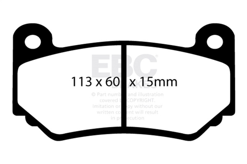 EBC Yellow Stuff Front Brake Pads for 08-11 Lotus Exige 1.8L Supercharged 240