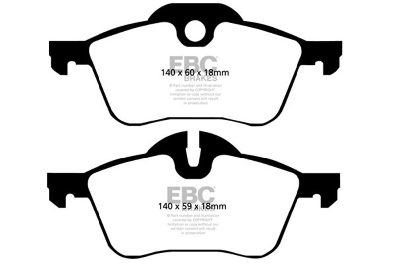 EBC Yellow Stuff Front Brake Pads for 02-03 Mini Cooper Hardtop 1.6L - DP41388R