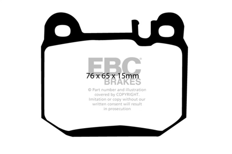 EBC Yellow Stuff Rear Brake Pads for 04-07 Maserati Quattroporte 4.2 - DP41395R