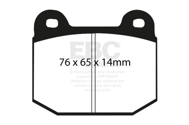 EBC Yellow Stuff Rear Brake Pads for 03-04 Infiniti G35 M/T w/ Brembo - DP41537R