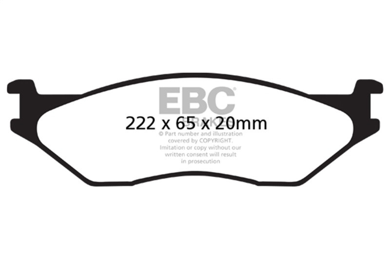 EBC Yellow Stuff Front Brake Pads for 02-05 Ford Econoline E550 - DP41653R