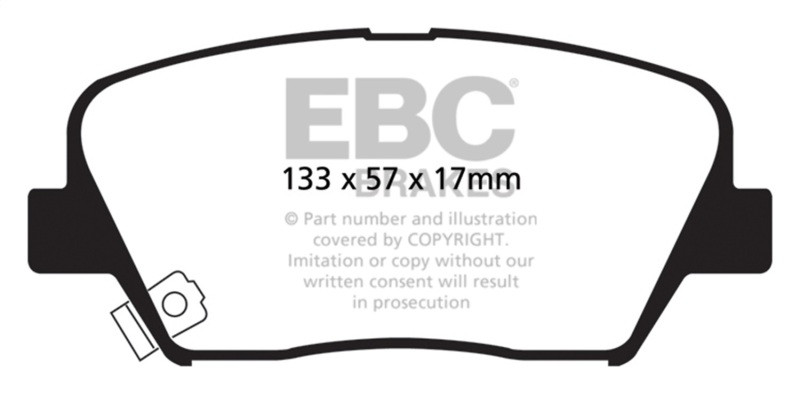 EBC Yellowstuff Front Brake Pads for 12+ Hyundai Azera 3.3