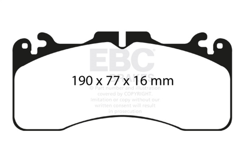 EBC Yellow Stuff Front Brake Pads for 09+ Lexus LS460 Sport 4.6L - DP41867R