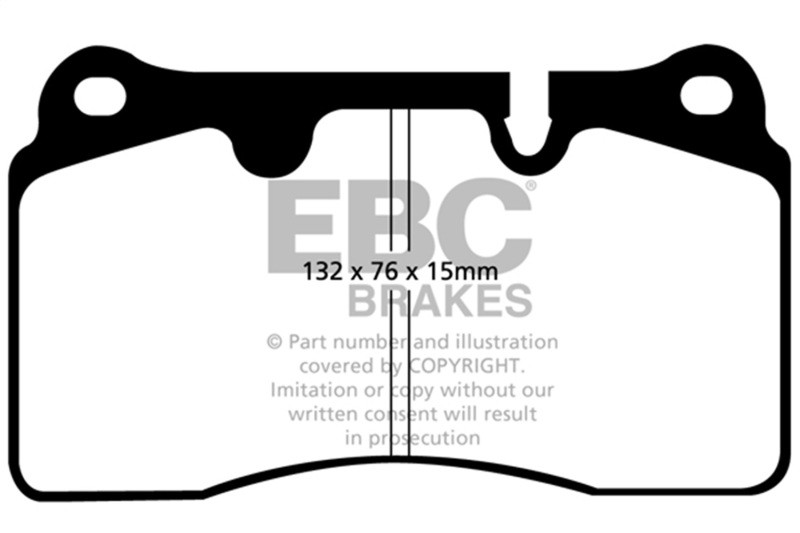 EBC Yellow Stuff Front Brake Pads for 04-12 Aston Martin DB9 5.9L - DP41908R