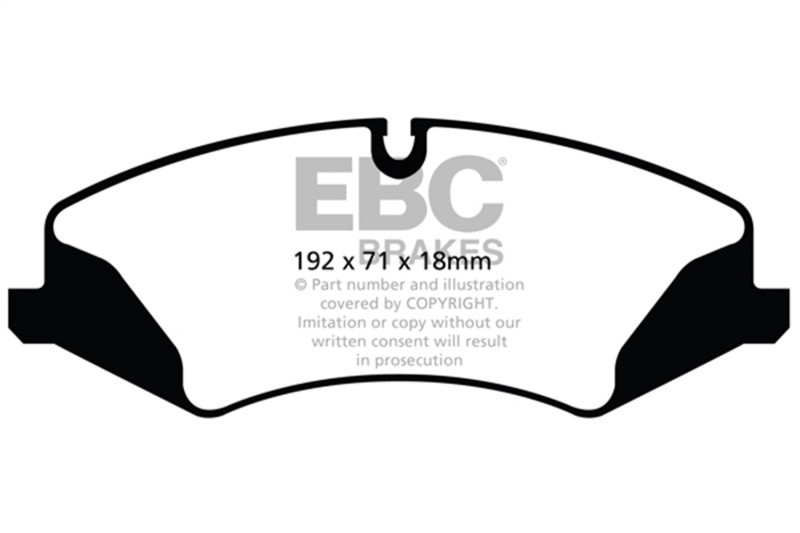 EBC Yellow Stuff Front Brake Pads for 14+ Land Rover LR4 Supercharged 3.0