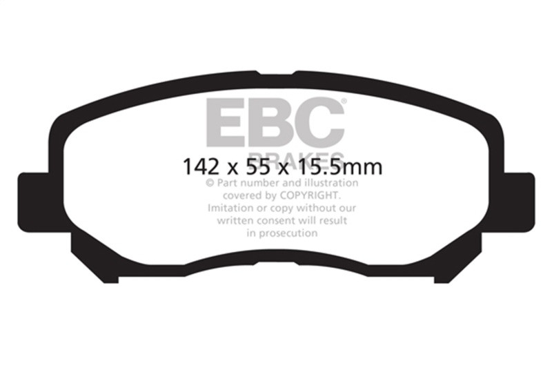 EBC Yellow Stuff Front Brake Pads for 12+ Mazda CX5 - DP42134R