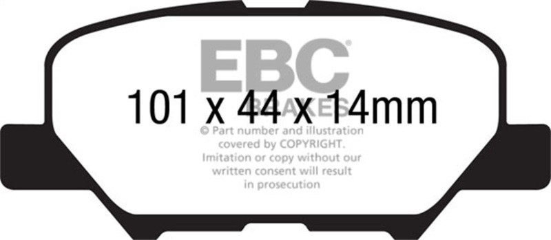 EBC Yellow Stuff Rear Brake Pads for 14+ Mazda 3 2.0L Mexico Build - DP42171R