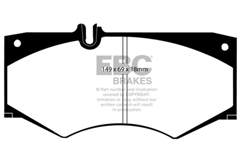 EBC Yellow Stuff Front Brake Pads for 02-08 Mercedes G500 5.0 - DP4413R