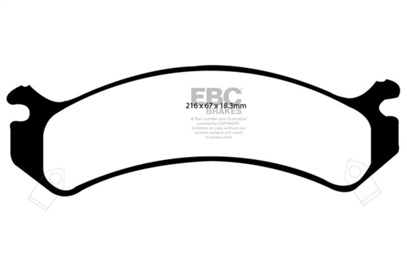 EBC Green Stuff Front Brake Pads for 2002 Chevy Avalanche 8.1 2500 - DP61305