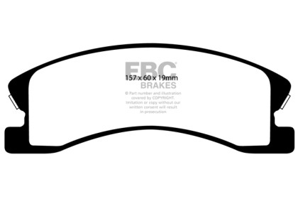EBC Greenstuff Front Brake Pads for 99-04 Jeep Grand Cherokee 4.0 (Akebono)