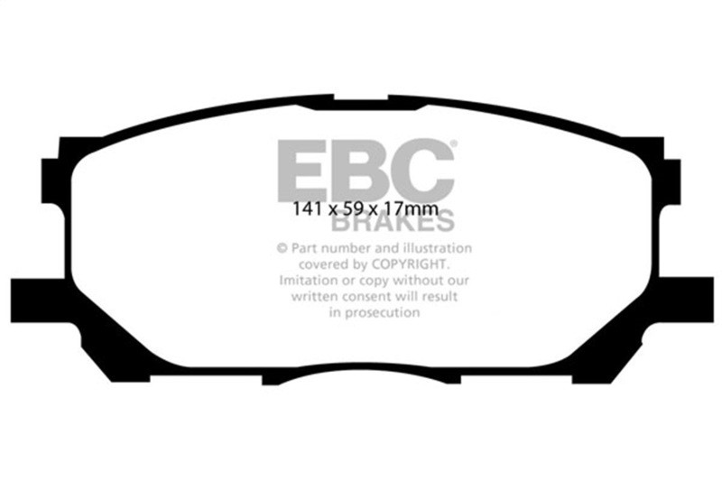 EBC Green Stuff Front Brake Pads for 04-07 Lexus RX330 3.3L - DP61681