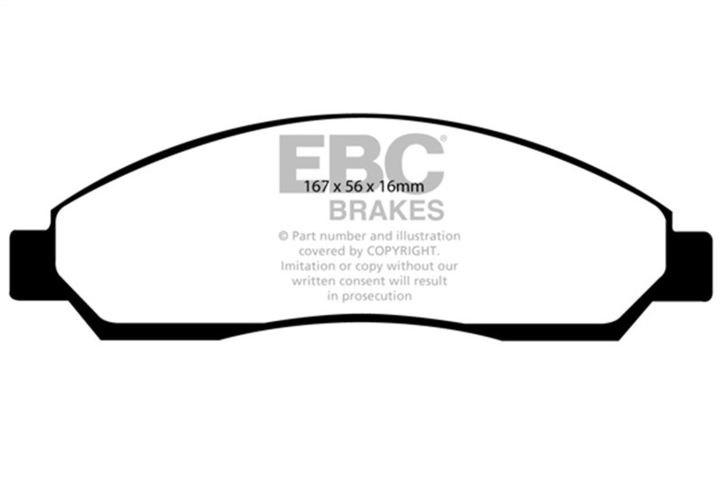 EBC Green Stuff Front Brake Pads for 04-06 Chevy Colorado 2.8L - DP61705