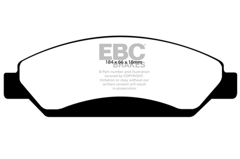 EBC Green Stuff Front Brake Pads for 2007 Cadillac Escalade 6.2L 2WD - DP61742