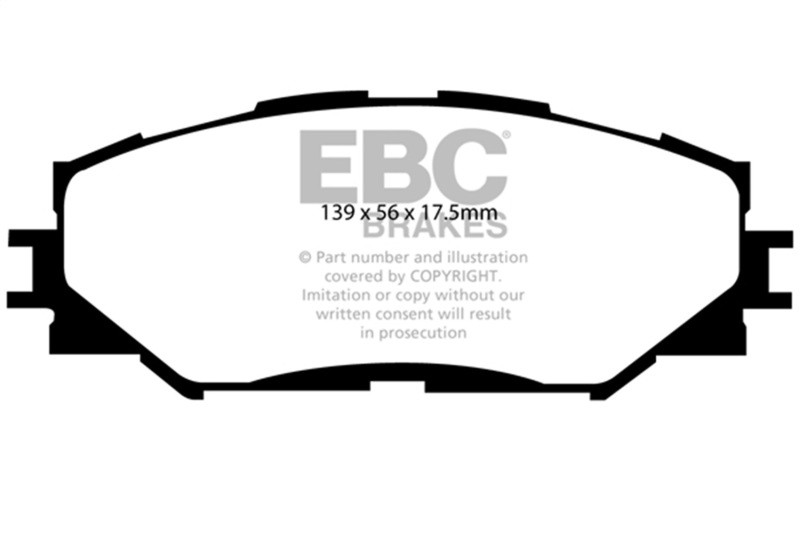 EBC Green Stuff Front Brake Pads for 06-08 Toyota Rav4 2.4L - DP61791