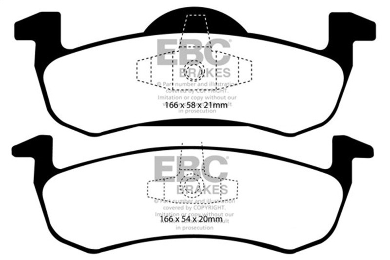 EBC Green Stuff Rear Brake Pads for 07-09 Ford Expedition 5.4L 2WD - DP61804