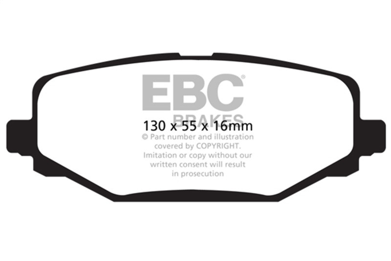 EBC Green Stuff Rear Brake Pads for 12+ Chrysler Town & Country 3.6 - DP61889